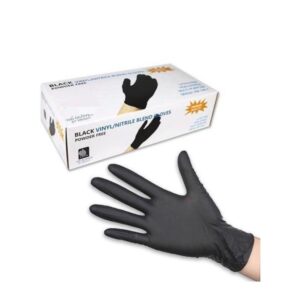 Black Nitrile/Vinyl Blend Disposable Gloves